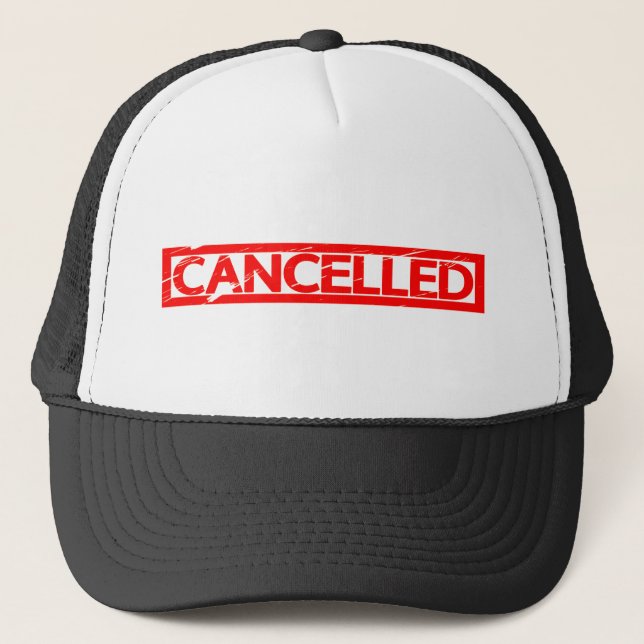 Cancelled Stamp Trucker Hat (Front)