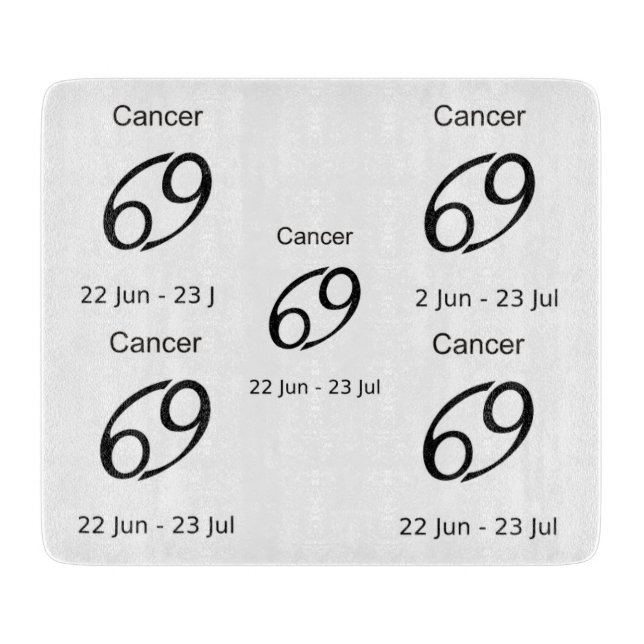Cancer 69 Zodiac Sign Thunder_Cove Cutting Board (Front)
