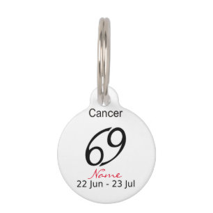 Cancer 69 Zodiac Sign Thunder_Cove Pet Tag