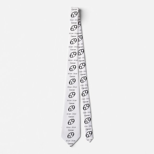 Cancer 69 Zodiac Sign Thunder_Cove Tie (Front)
