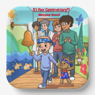 Cancer Anniversary & Cancerversary® Party Products Paper Plate