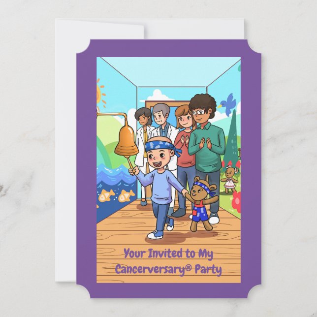 _____  Cancer Anniversary Party Invitations (Front)