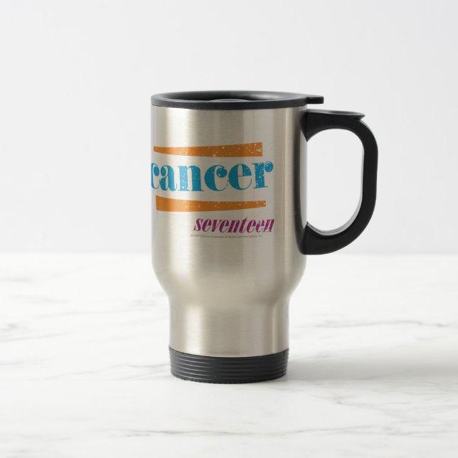 Cancer Aqua Travel Mug (Right)