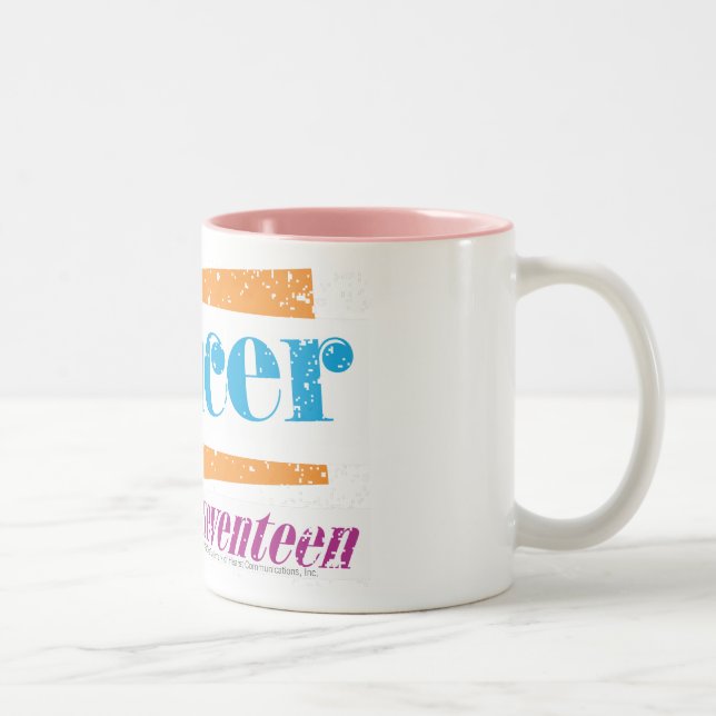 Cancer Aqua Two-Tone Coffee Mug (Right)