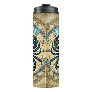 Cancer astrology sign thermal tumbler