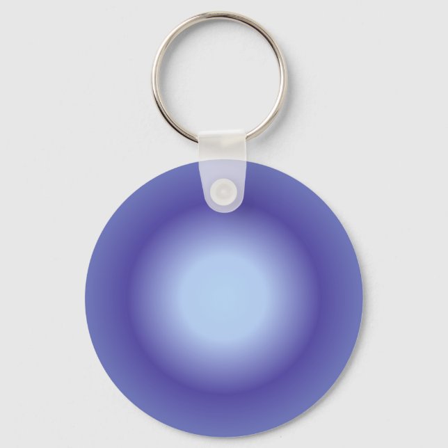 Cancer Aura, Cancer Zodiac, Blue Aura Gradient Key Ring (Front)