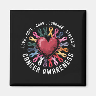 Cancer Awareness All Cancer Matter Colourful Magnet