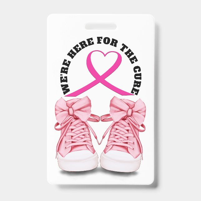 Cancer Awareness Badge - See Back ID Badge (Front)