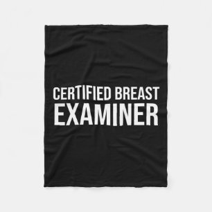 Cancer Awareness Certified Breast Examiner Fleece Blanket