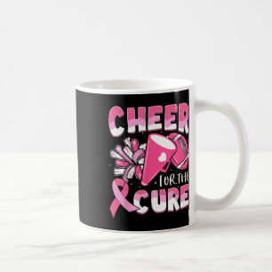 Cancer Awareness Cheer For The Cure Football Coffee Mug
