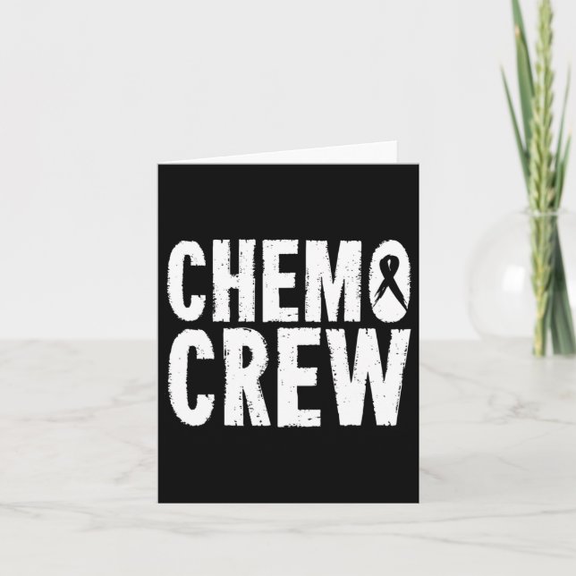 Cancer Awareness Chemo Crew Survivor Gift  Card (Front)
