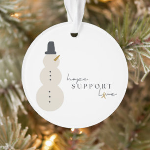 cancer awareness. Christmas Acrylic Ornament