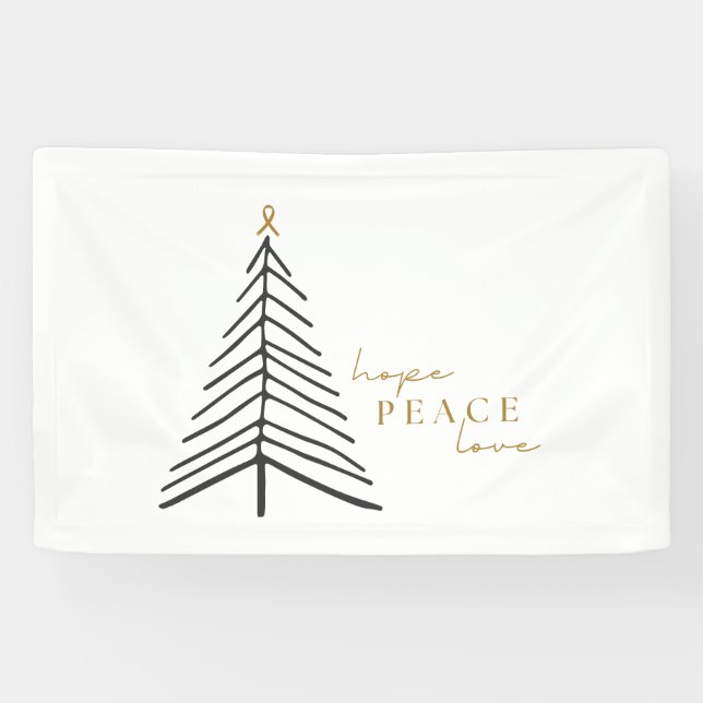 cancer awareness. Christmas Holiday Banner (Horizontal)