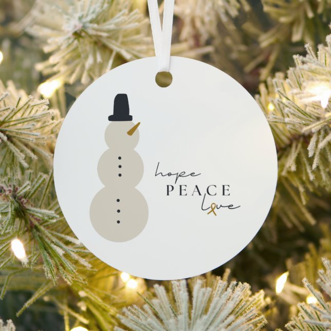 cancer awareness Christmas Holiday Ornament (Insitu)