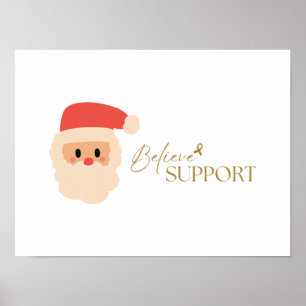 cancer awareness. Christmas Holiday Poster Prints