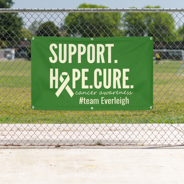cancer awareness Custom name Banner Outdoor Sign (Insitu)