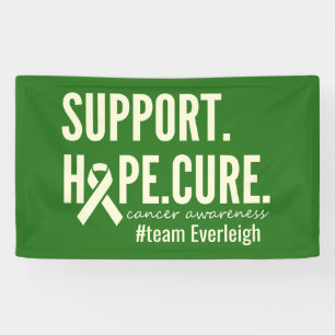 cancer awareness Custom #team name Banner Sign