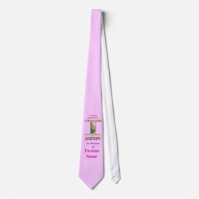 CANCER AWARENESS customise Tie (Front)