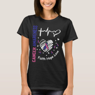 Cancer Awareness Faith Hope Love  T-Shirt