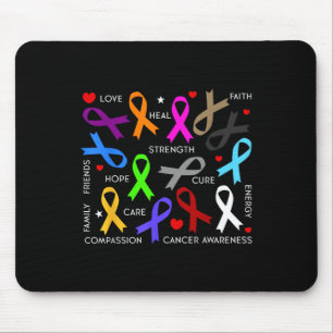 Cancer Awareness - Fight Cancer Ribbons  Mouse Mat