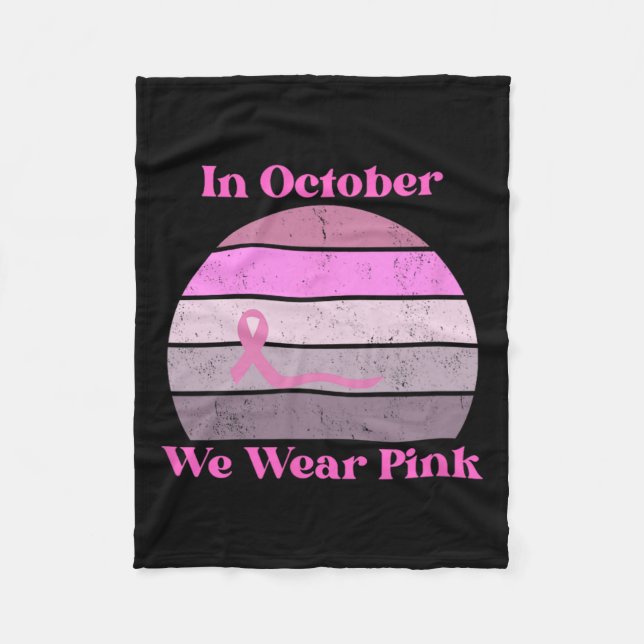 Cancer Awareness  Fleece Blanket (Front)