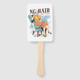 Cancer Awareness for Bald Women Warriors Hand Fan