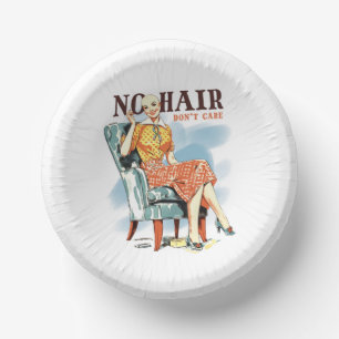 Cancer Awareness for Bald Women Warriors Paper Plate