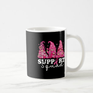 Cancer Awareness For Women Gnomes Support Squad Coffee Mug