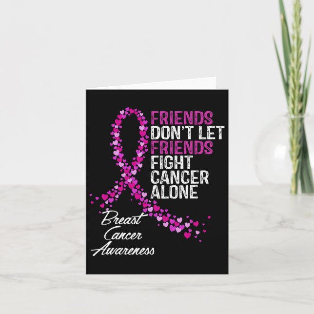 Cancer Awareness Friends Fighter Support  Card (Front)