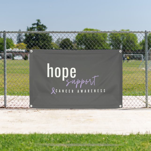 cancer awareness. hope support Banner Outdoor Sign (Insitu)