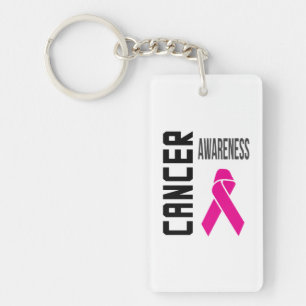 Cancer Awareness Key-chain (white) Key Ring