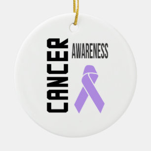 Cancer Awareness Lavender (all cancer) Ornament