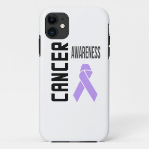 Cancer Awareness Lavender (all cancer) Ribbon iPhone 11 Case