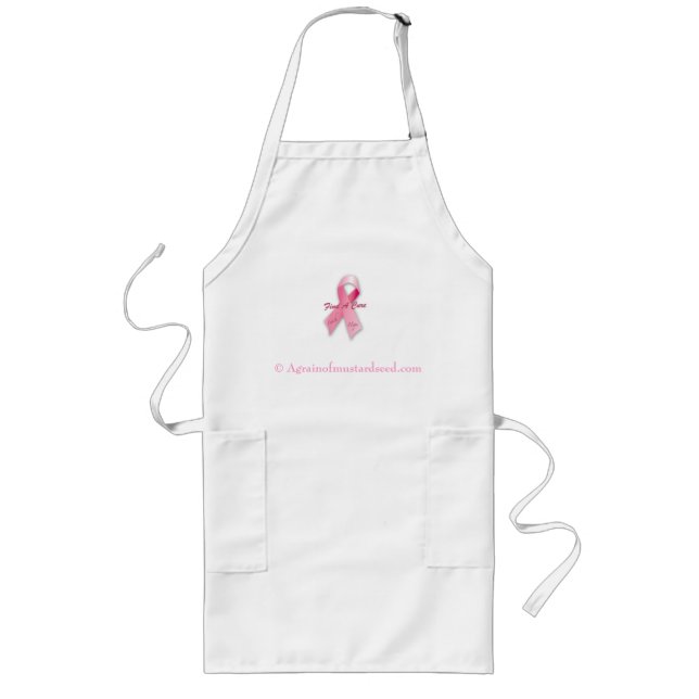 Cancer Awareness Long Apron (Front)
