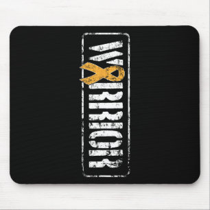 Cancer Awareness - Military Warrior Ribbon Mouse Mat