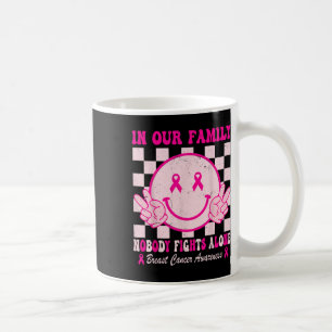 Cancer Awareness Month Groovy Pink Design For Wome Coffee Mug