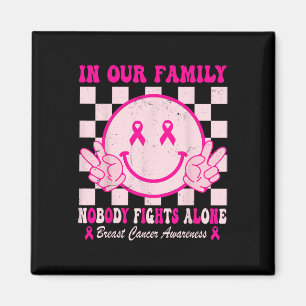 Cancer Awareness Month Groovy Pink Design For Wome Magnet