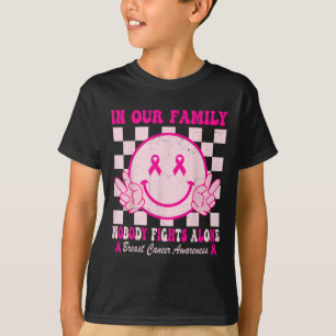 Cancer Awareness Month Groovy Pink Design For Wome T-Shirt