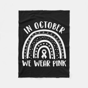 Cancer Awareness Month Rainbow Kids Men & Wome Fleece Blanket