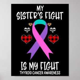 Cancer Awareness My Sister's Fight Is My Fight Poster