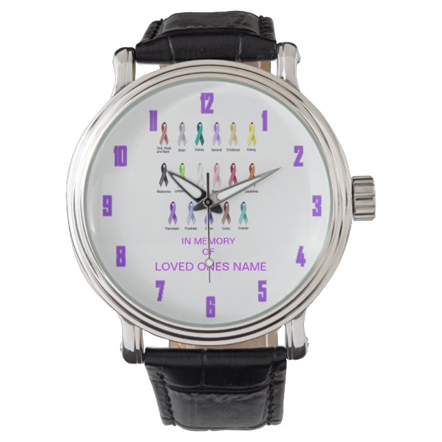 CANCER AWARENESS PERSONALIZED WATCH (Front)