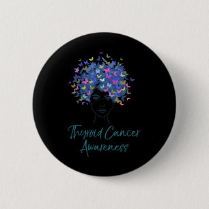 Cancer Awareness Purple Butterflies Gift 6 Cm Round Badge