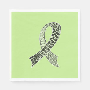 Cancer Awareness Ribbon Custom Colours Napkin