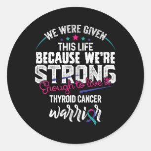 Cancer Awareness Ribbon S1  Classic Round Sticker