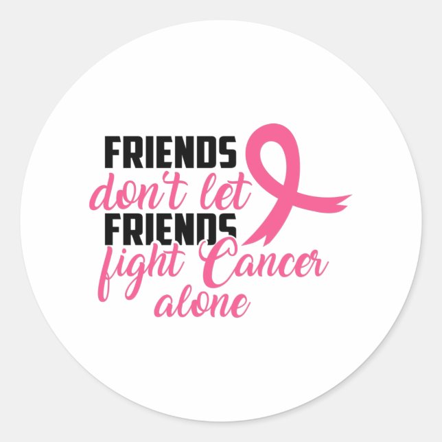 Cancer Awareness Ribbon Shirt Classic Round Sticker (Front)
