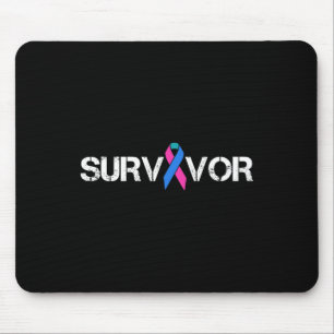 Cancer Awareness Ribbon Survivor Symbol Mouse Mat