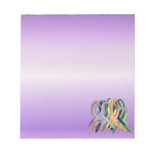 Cancer Awareness Ribbons Notepad