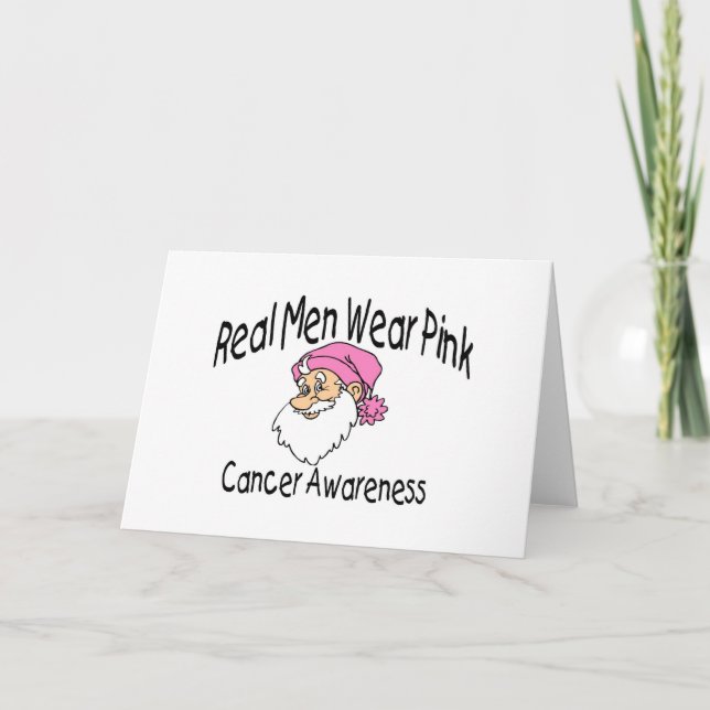 Cancer Awareness Santa Holiday Card (Front)
