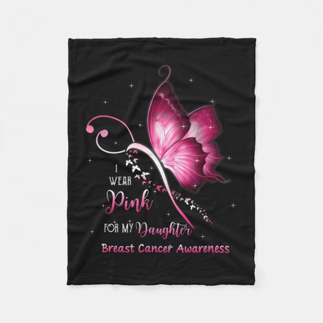 Cancer Awareness Shirt2  Fleece Blanket (Front)