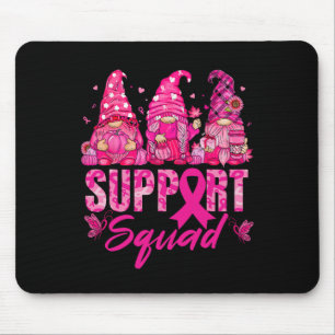 Cancer Awareness Shirt For Women Gnomes Support Sq Mouse Mat